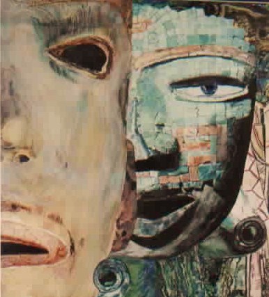 Masks--Who Needs Them? watercolor painting by AER