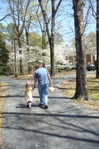 Going forward with the Father's help.